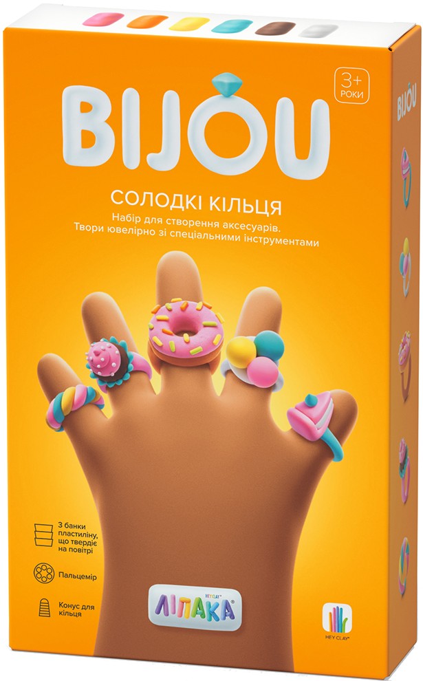 Пластилин классический Ліпака Бижутерия Сладкие кольца (31002-UA01) - Фото 1