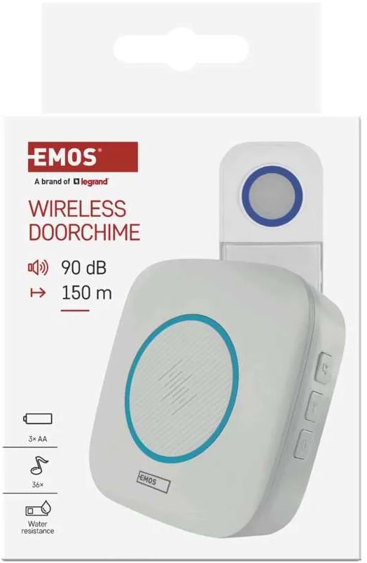 Фото - Беспроводной дверной звонок EMOS P5736 3xAA
