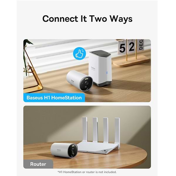 Фото - IP-камера Baseus Security B1 Outdoor Camera 2K White (S0SV002130)