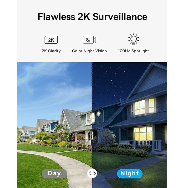 Фото - IP-камера Baseus Security B1 Outdoor Camera 2K White (S0SV002130)