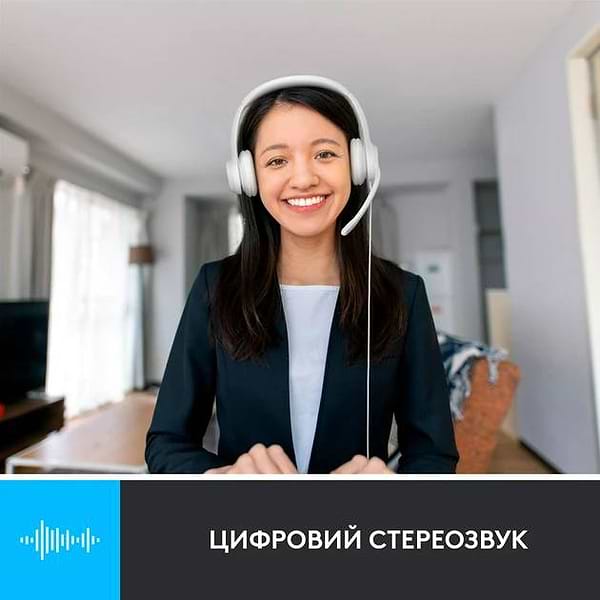 Фото - Гарнітура дротова Logitech H390 USB White (981-001286)