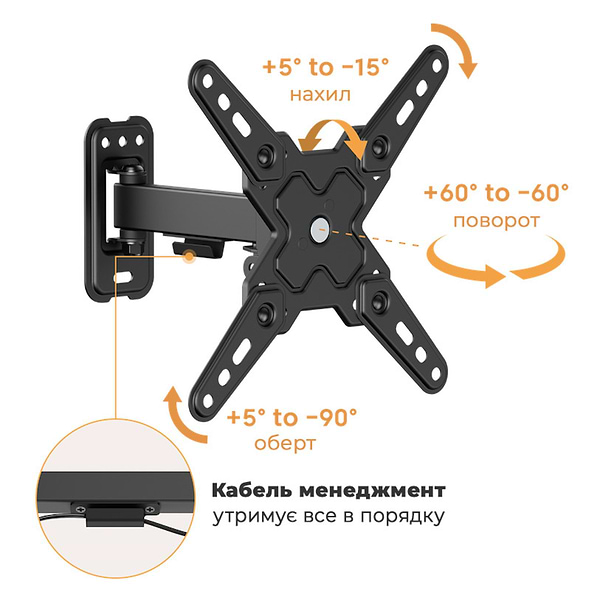 Фото - Кріплення для телевізора Brateck LDA40-221