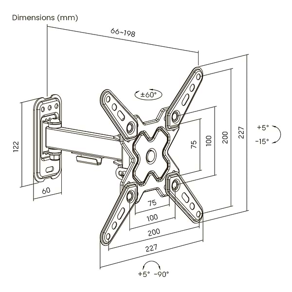 Фото - Кріплення для телевізора Brateck LDA40-221