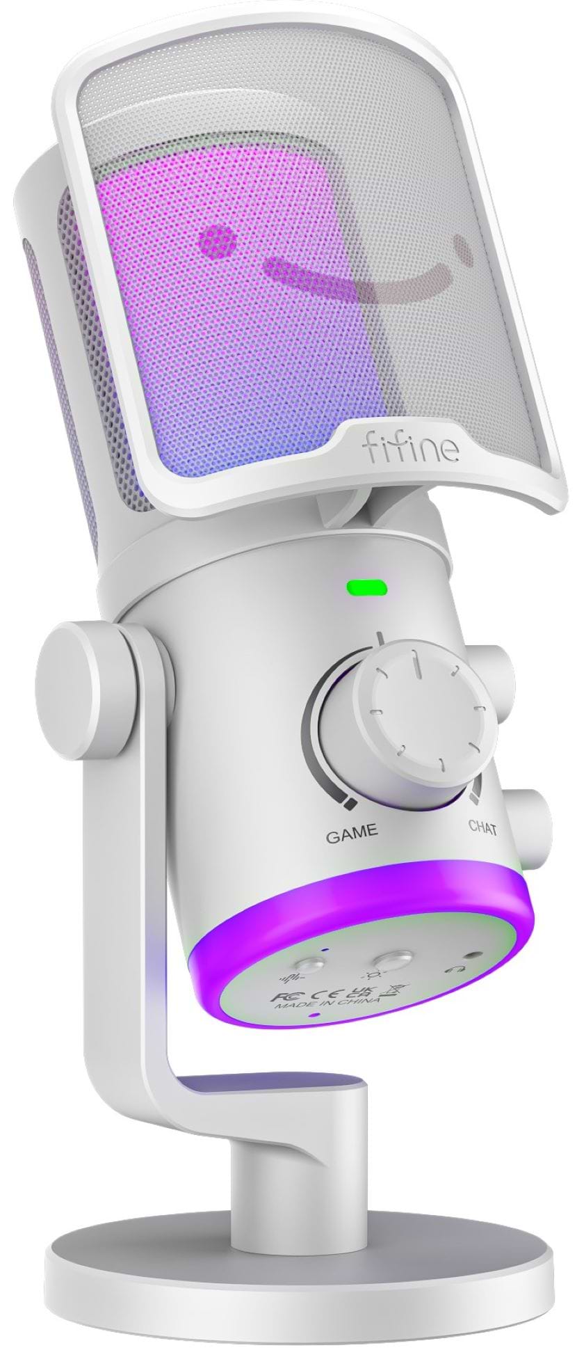 Мікрофон до комп'ютера Fifine AM6W USB White - Фото 1