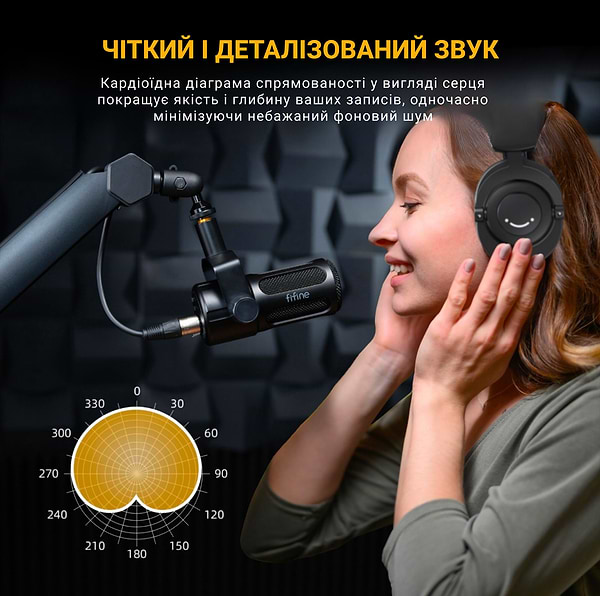 Фото - Микрофон для компьютера проводной Fifine Tank 1 XLR Black