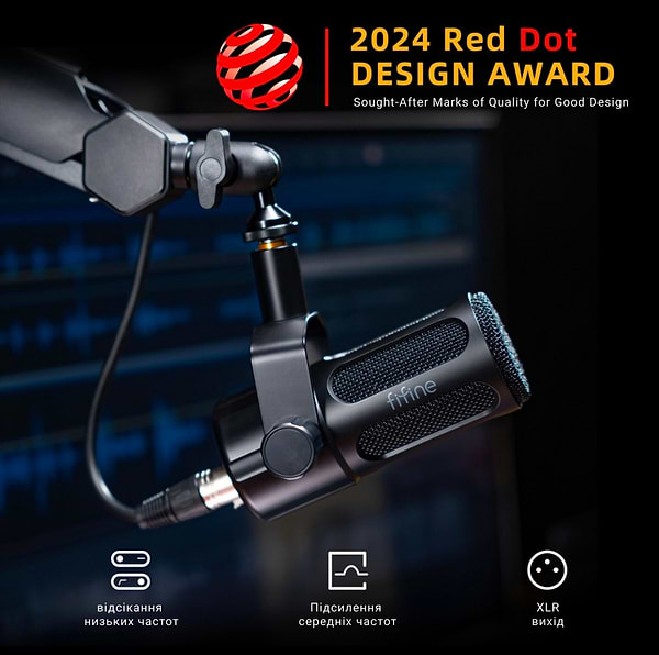 Фото - Микрофон для компьютера проводной Fifine Tank 1 XLR Black