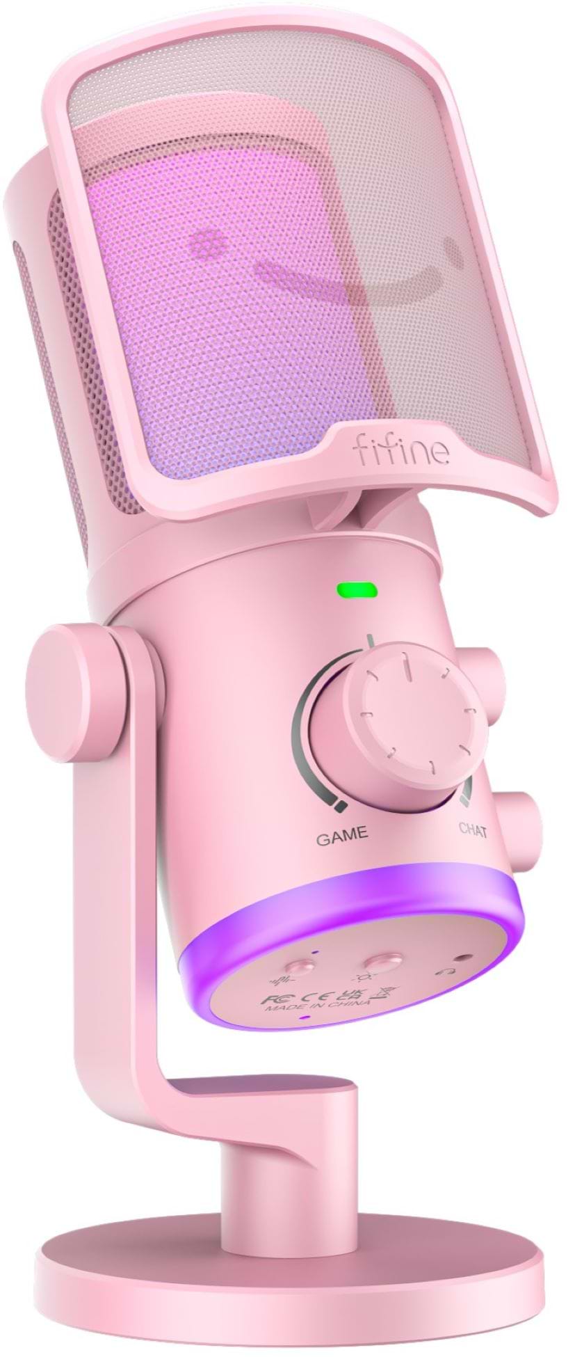 Мікрофон до комп'ютера Fifine AM6P USB Pink - Фото 1