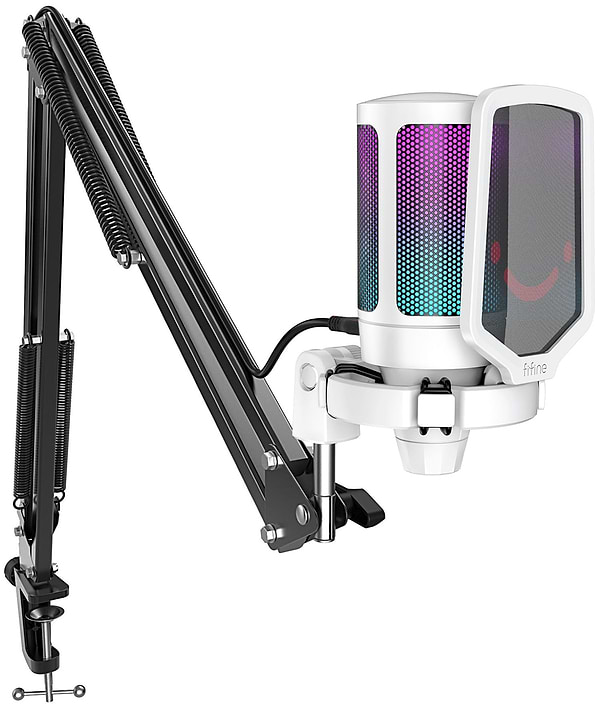 Фото - Мікрофон до комп'ютера Fifine A6TW USB White