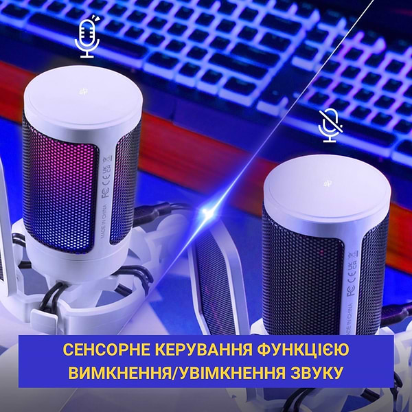 Фото - Мікрофон до комп'ютера Fifine A6TW USB White