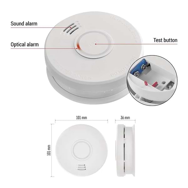 Фото - Беспроводной датчик задымления EMOS извещатель P56503X