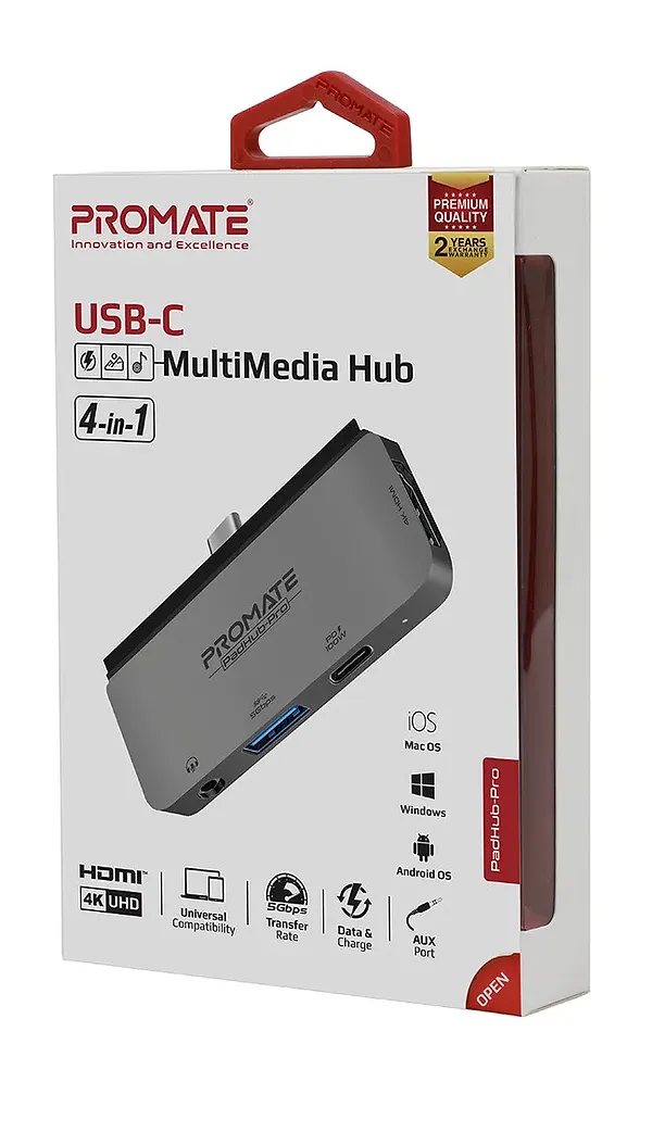 Фото - Хаб USB Promate Padhub-Pro.Grey