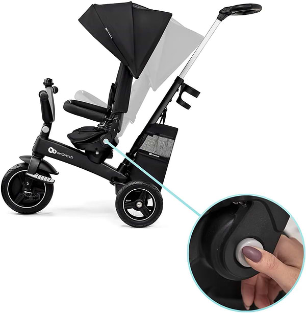 Фото - Триколісний велосипед Kinderkraft Easytwist Black (KREASY00BLK0000)