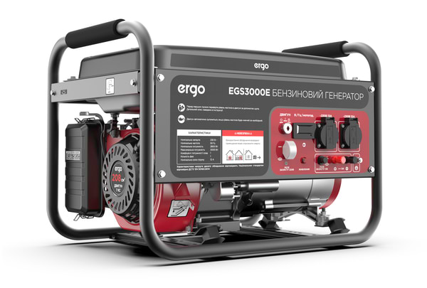 Фото - Генератор бензиновий Ergo EGS3000E