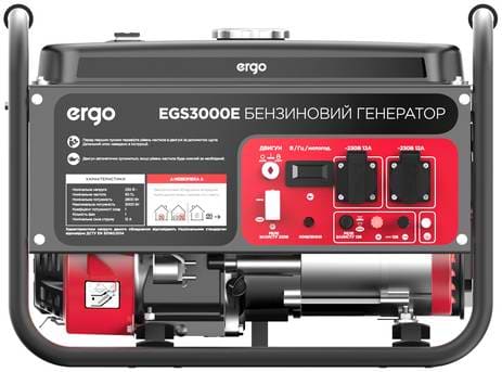 Фото - Генератор бензиновий Ergo EGS3000E