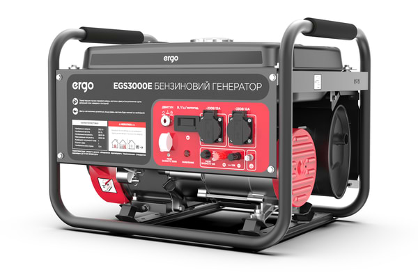 Фото - Генератор бензиновий Ergo EGS3000E