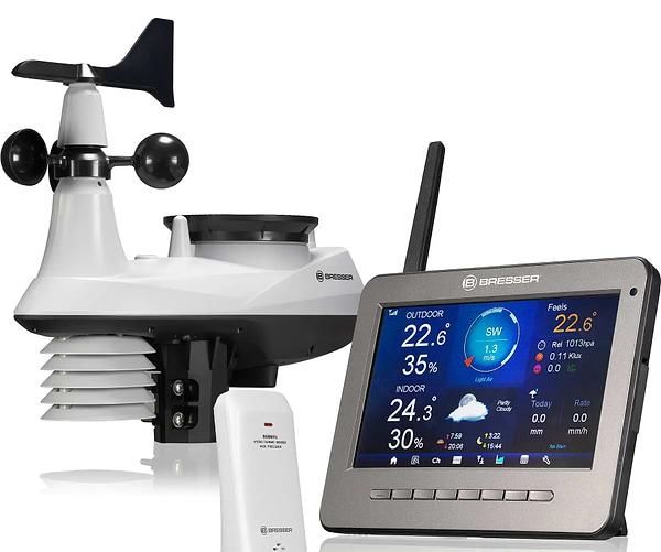 Фото - Метеостанція Bresser Professional WIFI HD TFT Colour Weather Center 7-in-1 Sensor (7003500)