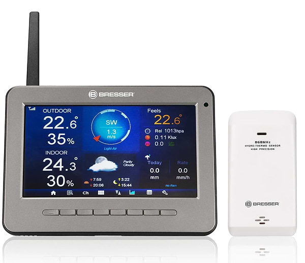 Фото - Метеостанція Bresser Professional WIFI HD TFT Colour Weather Center 7-in-1 Sensor (7003500)