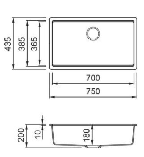 Фото - Мийка кухонна Elleci TIME 130 under top tortora 43