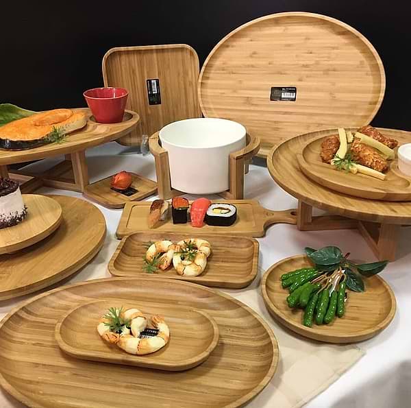 Фото - Тарілка обідня бамбукова Wilmax Bamboo 28х28см (WL-771024)