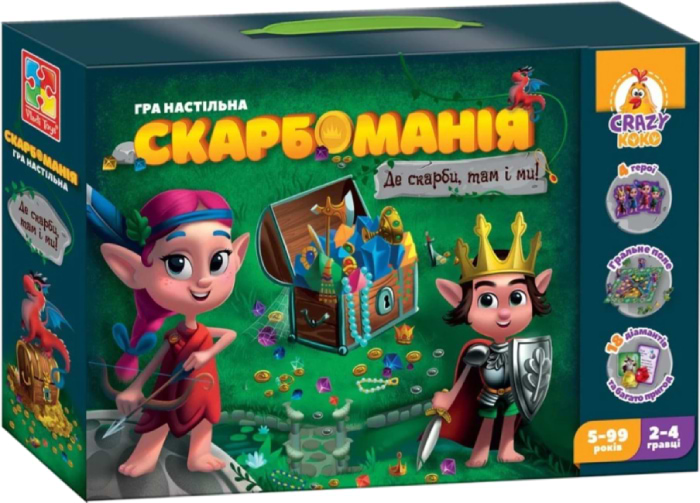 Настільна гра (3-4 роки) Vladi Toys Скарбоманія (VT8055-30)