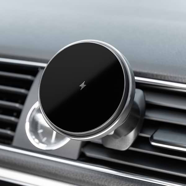 Фото - Автотримач з бездротовою зарядкою Proove Magic Circle Pro 15W Black (479250001)