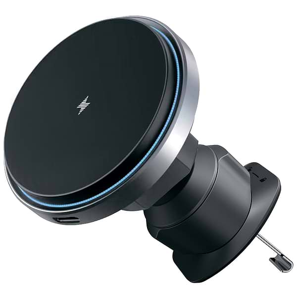 Фото - Автотримач з бездротовою зарядкою Proove Magic Circle Pro 15W Black (479250001)