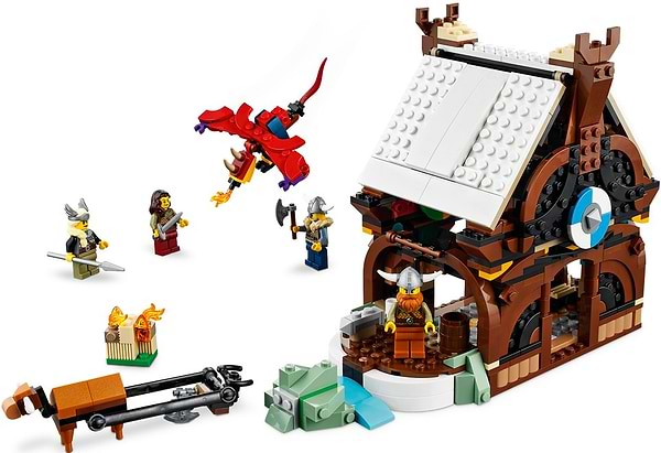 Фото - Конструктор LEGO Creator Корабель вікінгів і Мідгардський змій (31132)