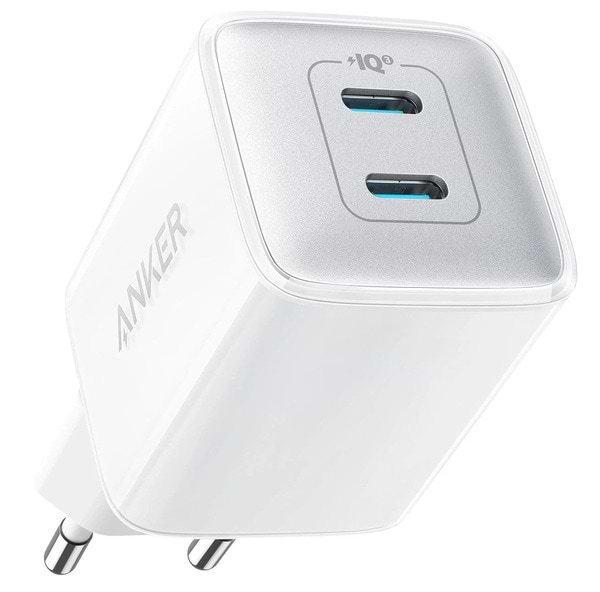 Мережевий зарядний пристрій Anker PowerPort 521 Nano Pro-40W 2xUSB-C PIQ3.0 (A2038G21) - Фото 1
