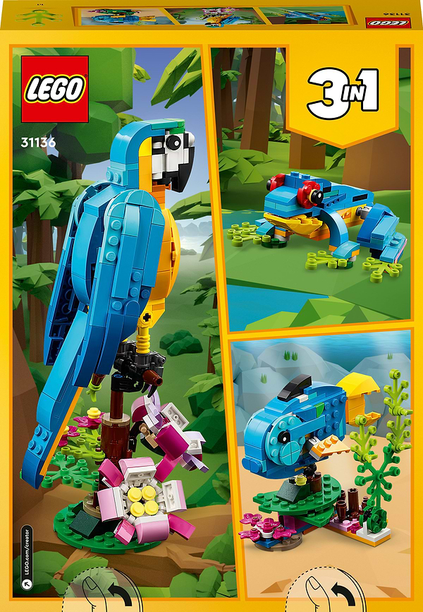 Фото - Конструктор LEGO Creator Экзотический попугай (31136)