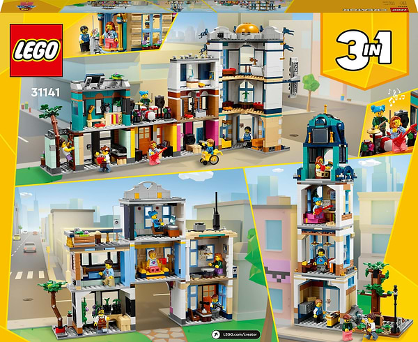 Фото - Конструктор LEGO Creator 3 v 1 Центральна вулиця (31141)