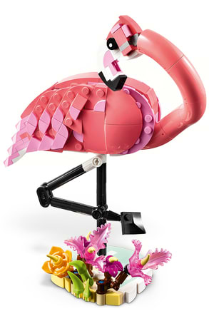 Фото - Конструктор LEGO Creator Дикі тварини: рожевий фламінго (31170)
