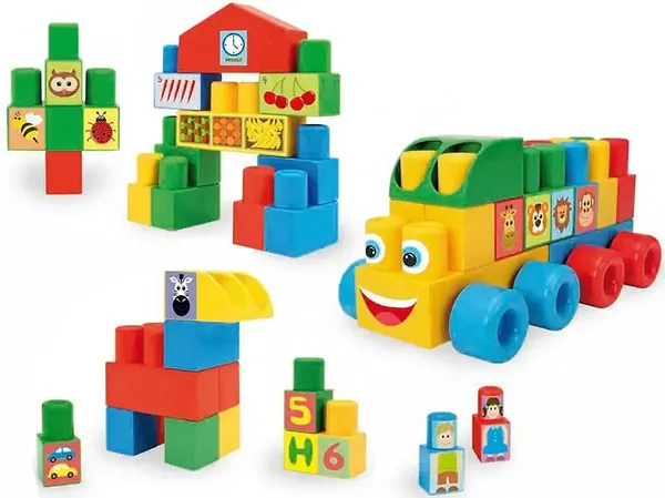 Фото - Пластиковый конструктор для малышей Wader Большой 70 эл. (41582)