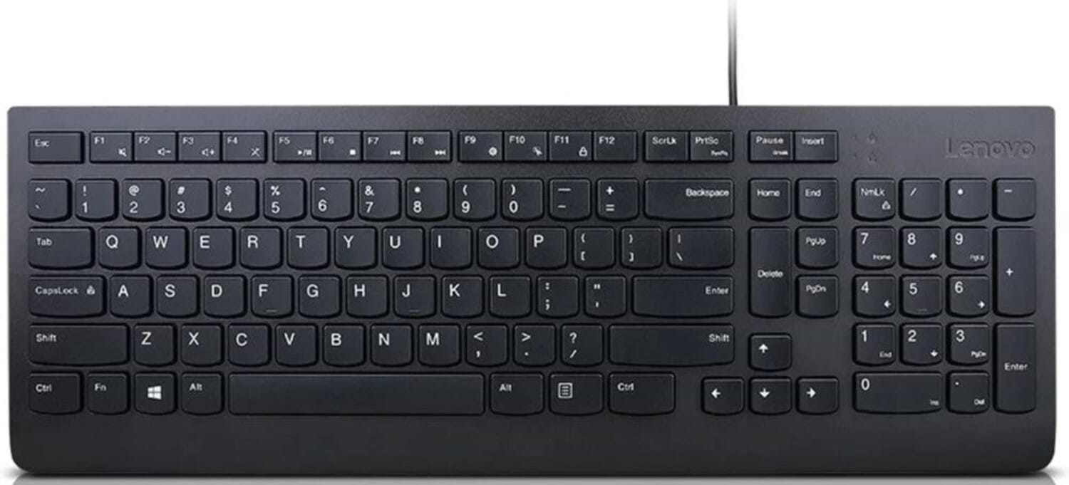 Клавіатура дротова Lenovo Essential Wired Keyboard UKR (4Y41R64634) - Фото 1