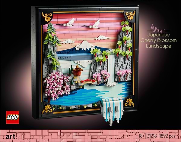 Фото - Конструктор LEGO ART Японский пейзаж с цветением сакуры (31218)