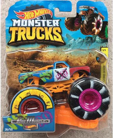 Фото - Уценка - Базовая машинка Hot Wheels Внедорожник 1:64 серии «Monster Trucks» (в асс.) (FYJ44)