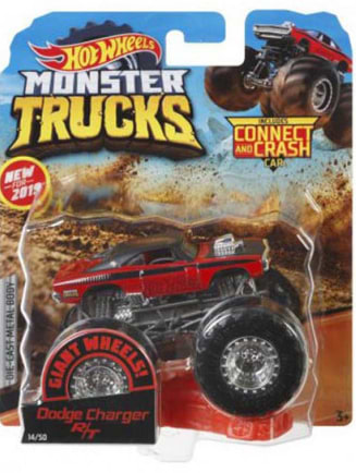 Фото - Уценка - Базовая машинка Hot Wheels Внедорожник 1:64 серии «Monster Trucks» (в асс.) (FYJ44)