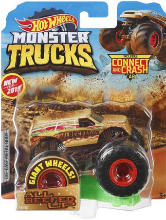 Фото - Уценка - Базовая машинка Hot Wheels Внедорожник 1:64 серии «Monster Trucks» (в асс.) (FYJ44)