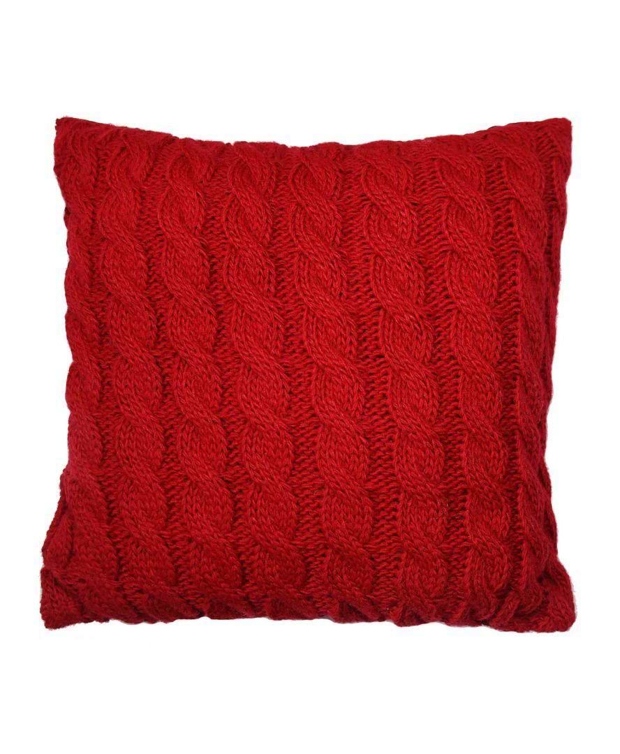 Подушка декоративная Прованс Косы красная 33х33 см (027419) - Фото 1