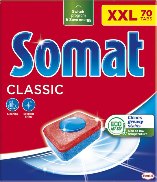 Фото - Таблетка для посудомийної машини Somat Classic 70 шт