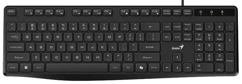 Клавиатура проводная Genius KB-117S Black (31300017409) - Фото 1