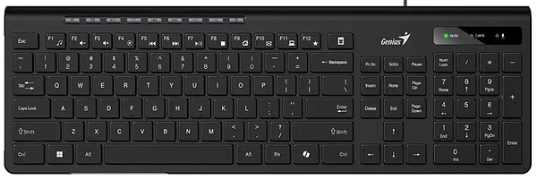 Фото - Клавиатура проводная Genius SlimStar 230II Black (31310048406)