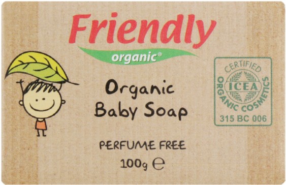 Фото - Мыло кусковое детское Friendly organic Органическое без запаха (FR0645)