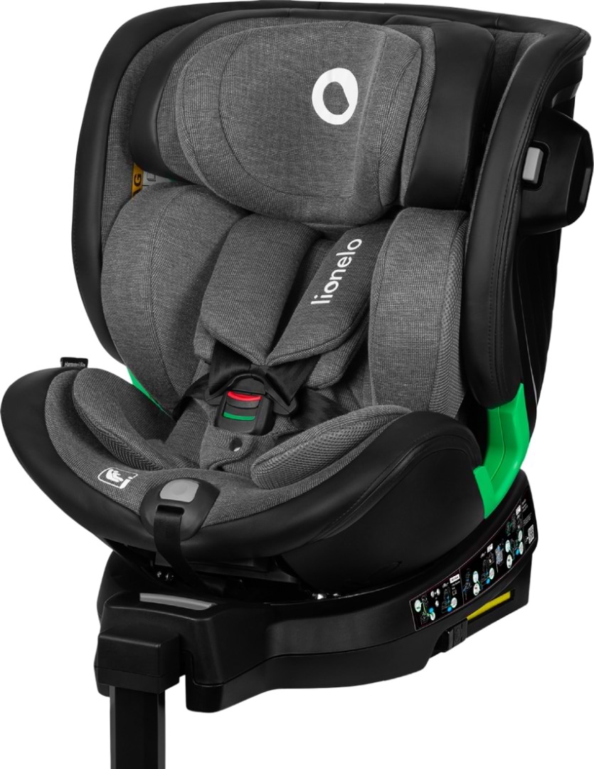Автокресло Lionelo HARMONY I-SIZE GREY GRAPHITE LEATHER