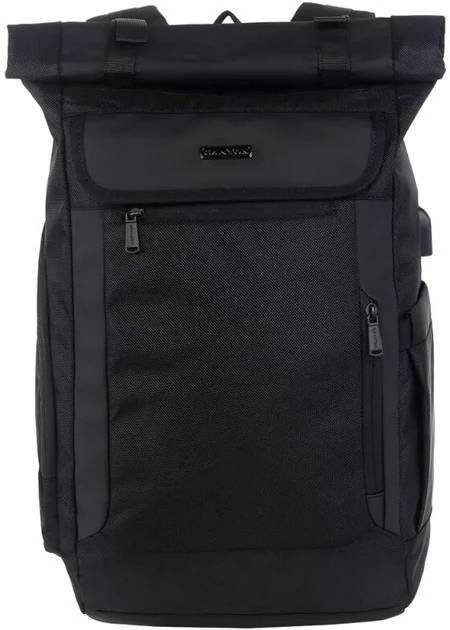 Рюкзак для ноутбука Canyon RT-7 Urban Rolltop 17.3'' 18-29L Black (CNS-BPRT7B1) - Фото 1