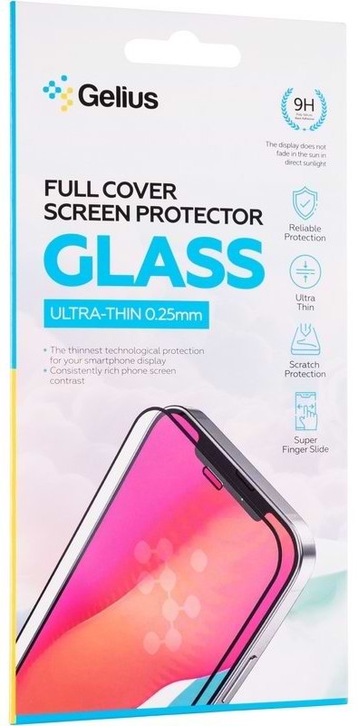 Фото - Защитное стекло для смартфона Gelius Full Cover Ultra-Thin 0.25mm for Xiaomi Redmi Note 15 Pro 4G/5G Black (102157)