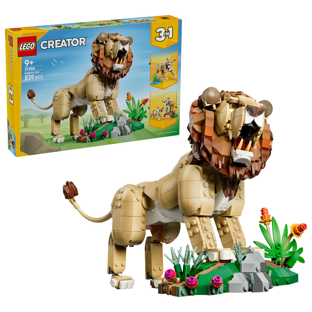 Конструктор LEGO Creator Дикі тварини: Величний лев (31386)