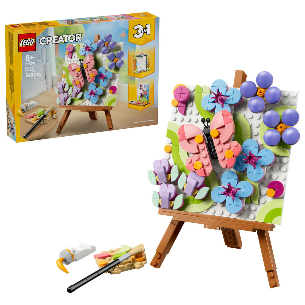 Конструктор LEGO Creator Декоративний живопис «Квіткове мистецтво» (31390)