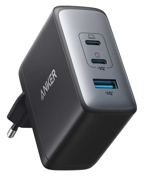 Мережевий зарядний пристрій Anker PowerPort 736 Nano II - 100W 2xUSB-C PD & 1xPIQ GaN Black (A2145G11) - Фото 1