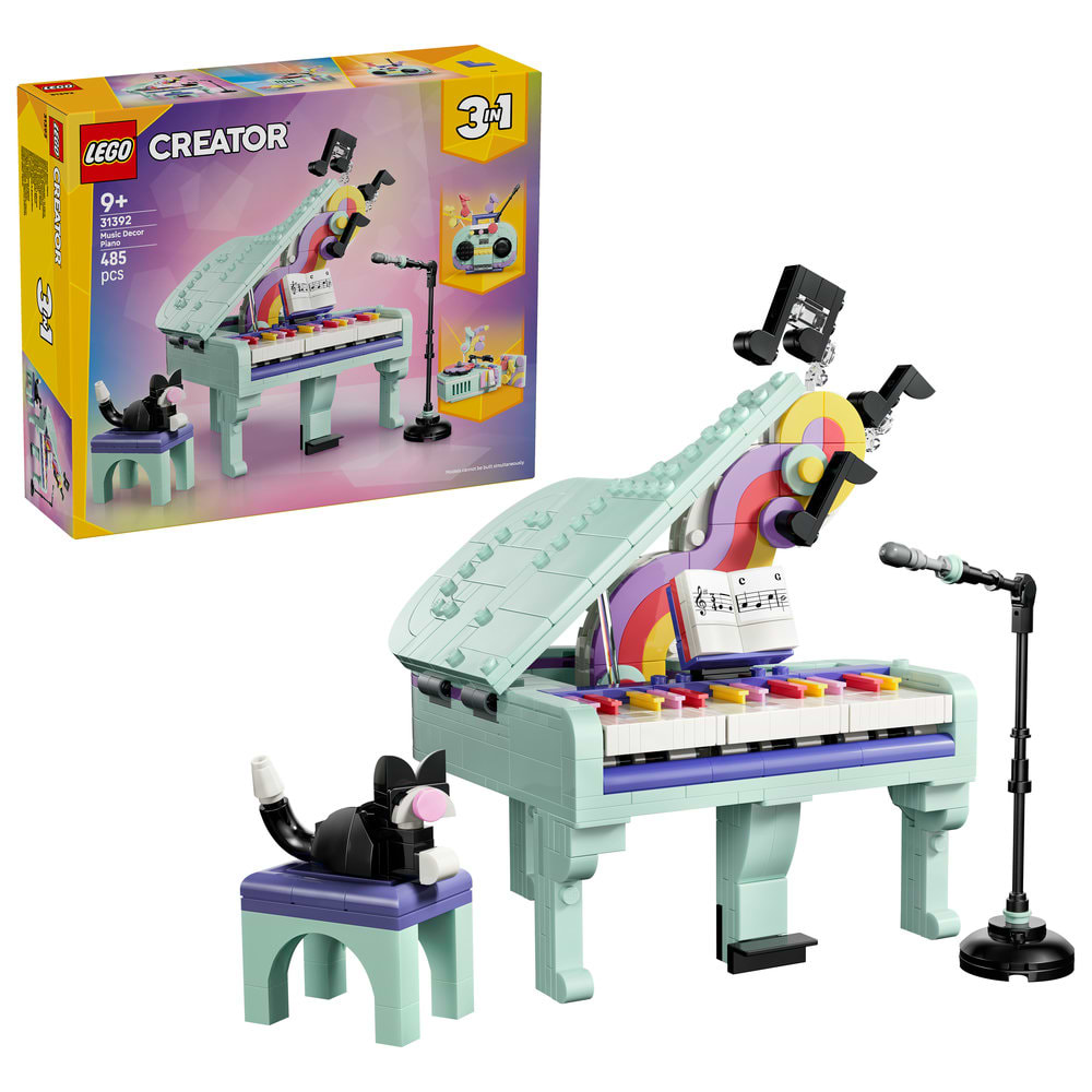Конструктор LEGO Creator Музичний декор «Фортепіано з котом» (31392)