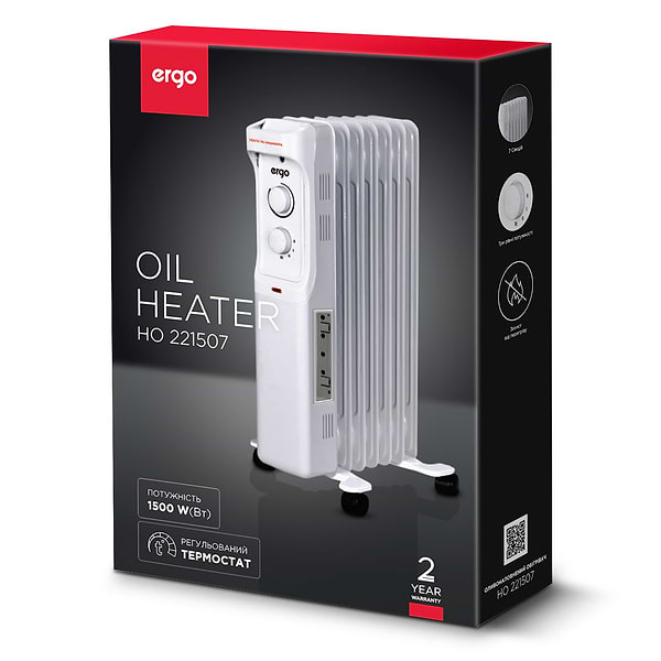 Фото - Обогреватель масляный Ergo 221507